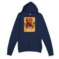 Jasper: The Listener heart for veteran wordlessness and disconnection awareness — navy unisex hoodie