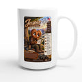 Jasper: The Silent Heart story poster for veteran wordlessness and disconnection awareness — 15oz white coffee mug