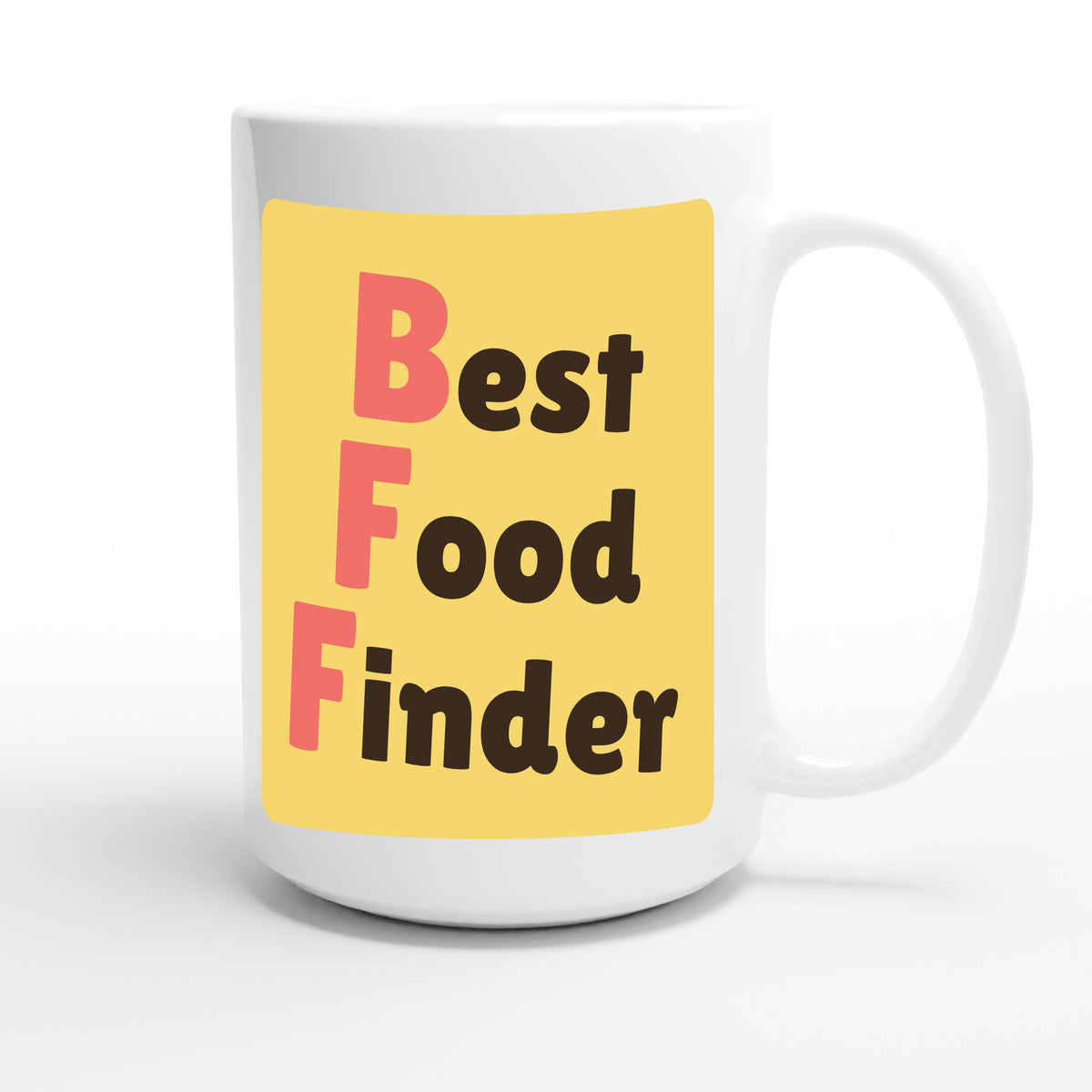 Best Food Finder — funny 15oz white coffee mug