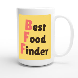 Best Food Finder — funny 15oz white coffee mug