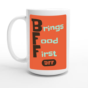 Brings Food First — 15oz coffee mug, other side
