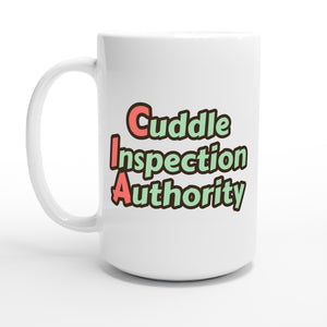 Cuddle Inspection Authority — 15oz coffee mug, other side