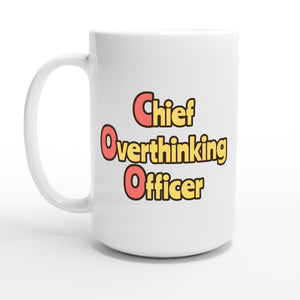 Chief Overthinking Officer — 15oz coffee mug, other side