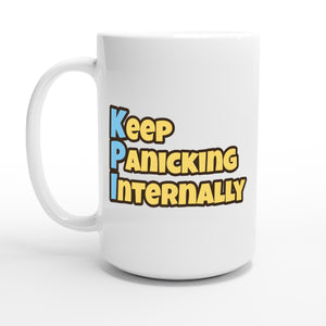 Keep Panicking Internally — 15oz coffee mug, other side