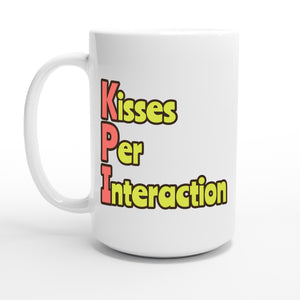 Kisses Per Interaction — 15oz coffee mug, other side