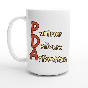 Partner Delivers Affection — 15oz coffee mug, other side