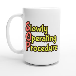 Slowly Operating Procedure — 15oz coffee mug, other side