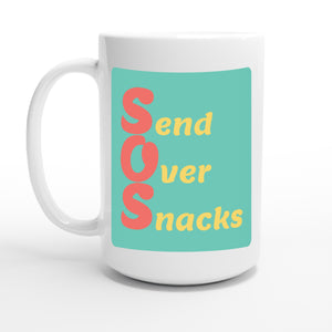 Send Over Snacks — 15oz coffee mug, other side