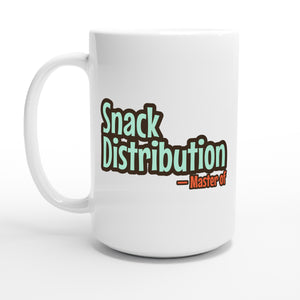 Master of Snack Distribution — 15oz coffee mug, other side