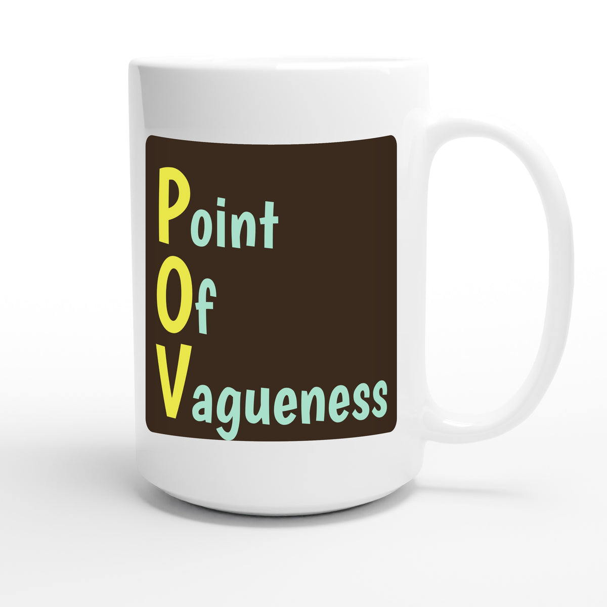 Point Of Vagueness — funny 15oz white coffee mug