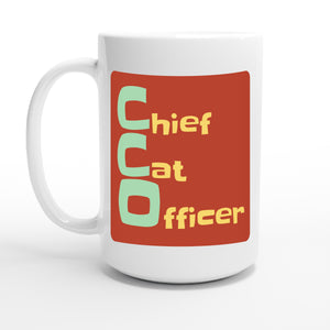 Chief Cat Officer — 15oz coffee mug, other side