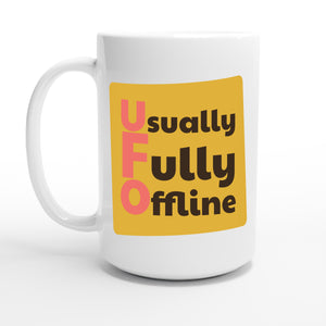 Usually Fully Offline — 15oz coffee mug, other side