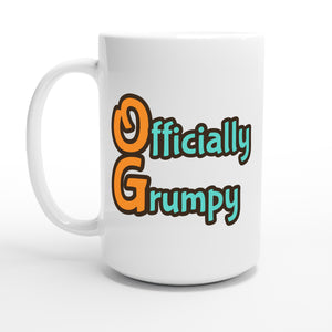 Officially Grumpy — 15oz coffee mug, other side