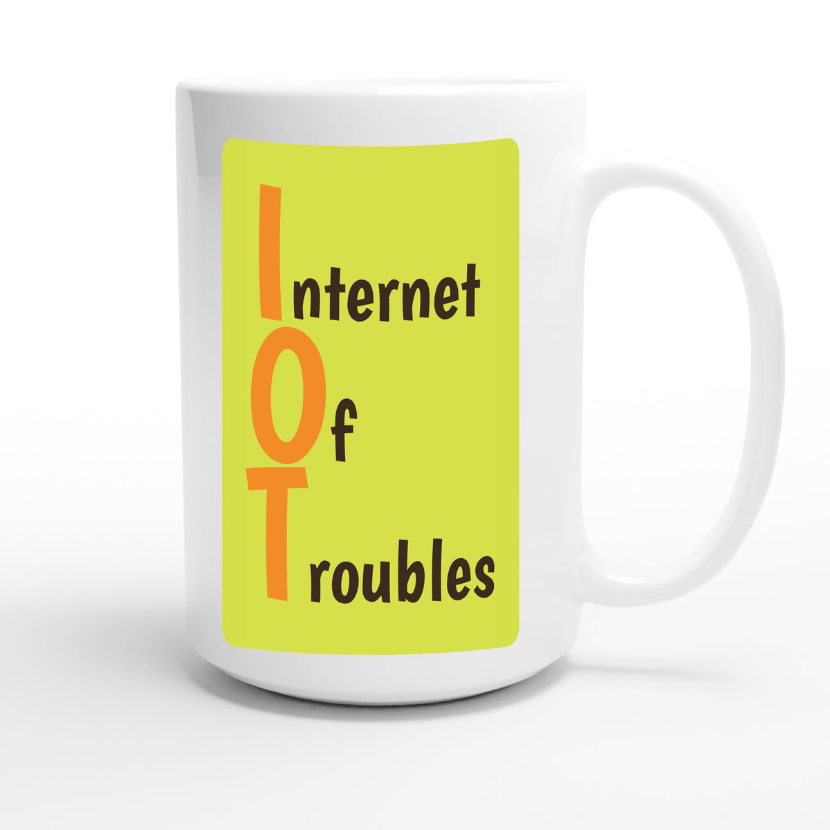 Internet Of Troubles — funny 15oz white coffee mug
