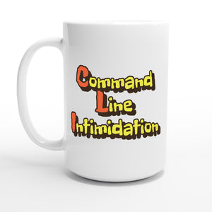 Command Line Intimidation — 15oz coffee mug, other side