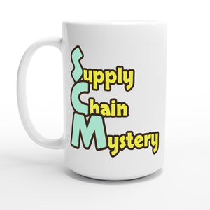 Supply Chain Mystery — 15oz coffee mug, other side