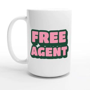 Free Agent — 15oz coffee mug, other side