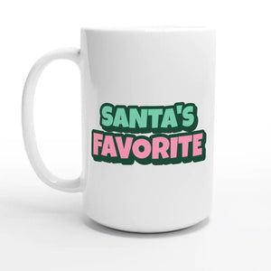 Santa's Favorite — 15oz coffee mug, other side