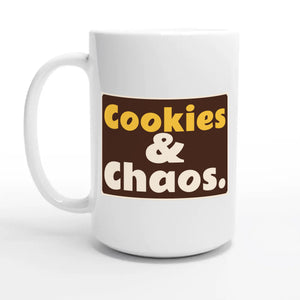 Cookies & Chaos — 15oz coffee mug, other side