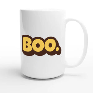 Boo. — cute 15oz white coffee mug