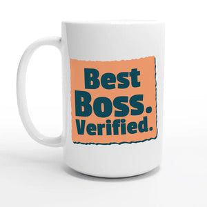 Best Boss. Verified — 15oz coffee mug, other side