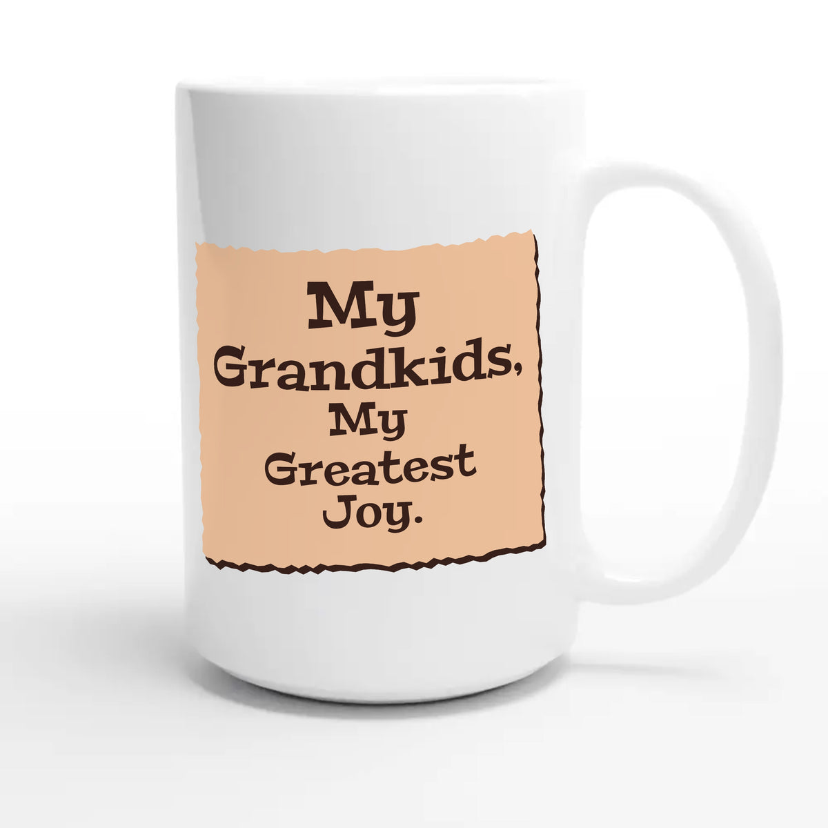 My Grandkids, My Greatest Joy — heartfelt 15oz white coffee mug