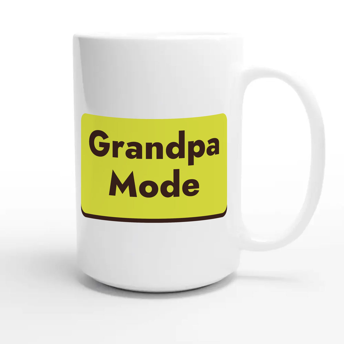 Grandpa Mode — cute 15oz white coffee mug