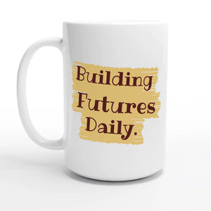 Building Futures Daily — 15oz coffee mug, other side