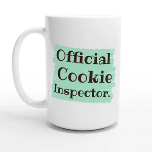 Official Cookie Inspector — 15oz coffee mug, other side