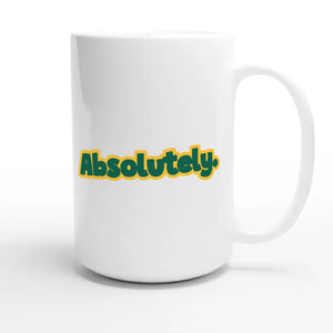 Absolutely — cute 15oz white coffee mug