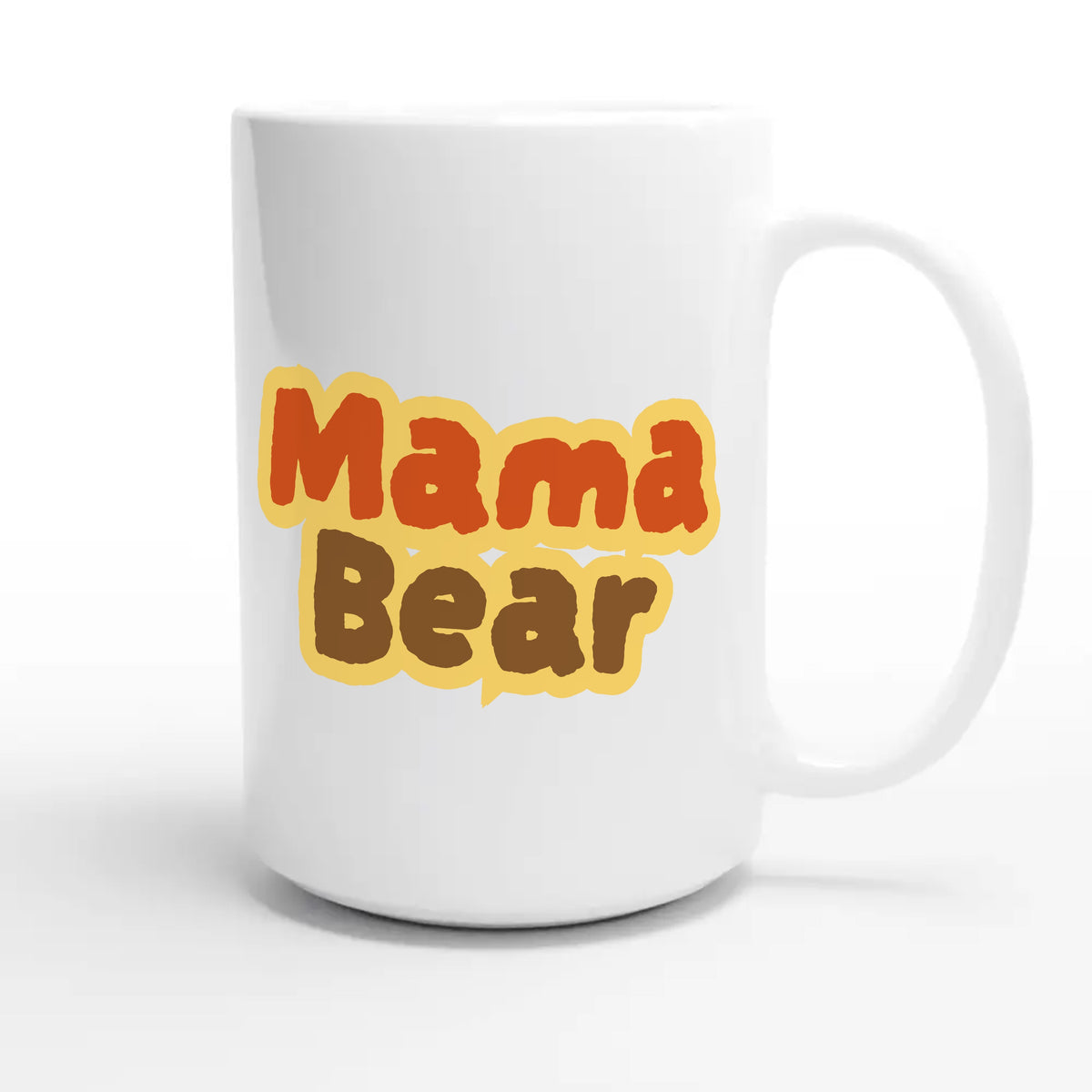 Mama Bear — cute 15oz white coffee mug