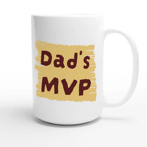 Dad’s MVP — cute 15oz white coffee mug