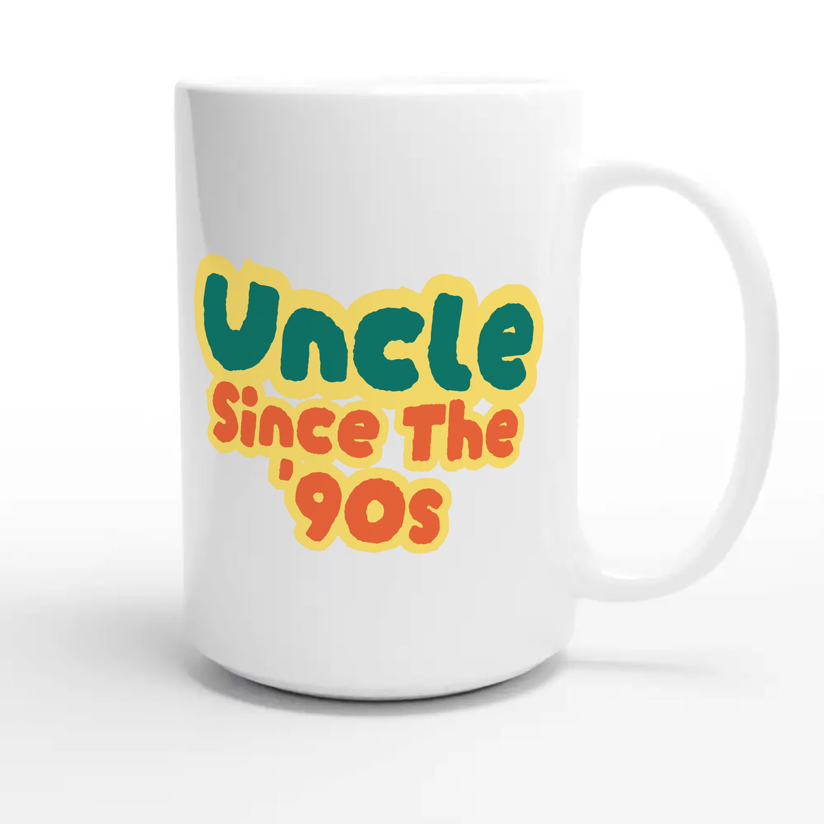Uncle / Since The '90s — cute 15oz white coffee mug