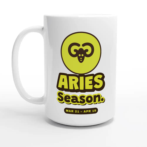 Aries Season — 15oz coffee mug, other side
