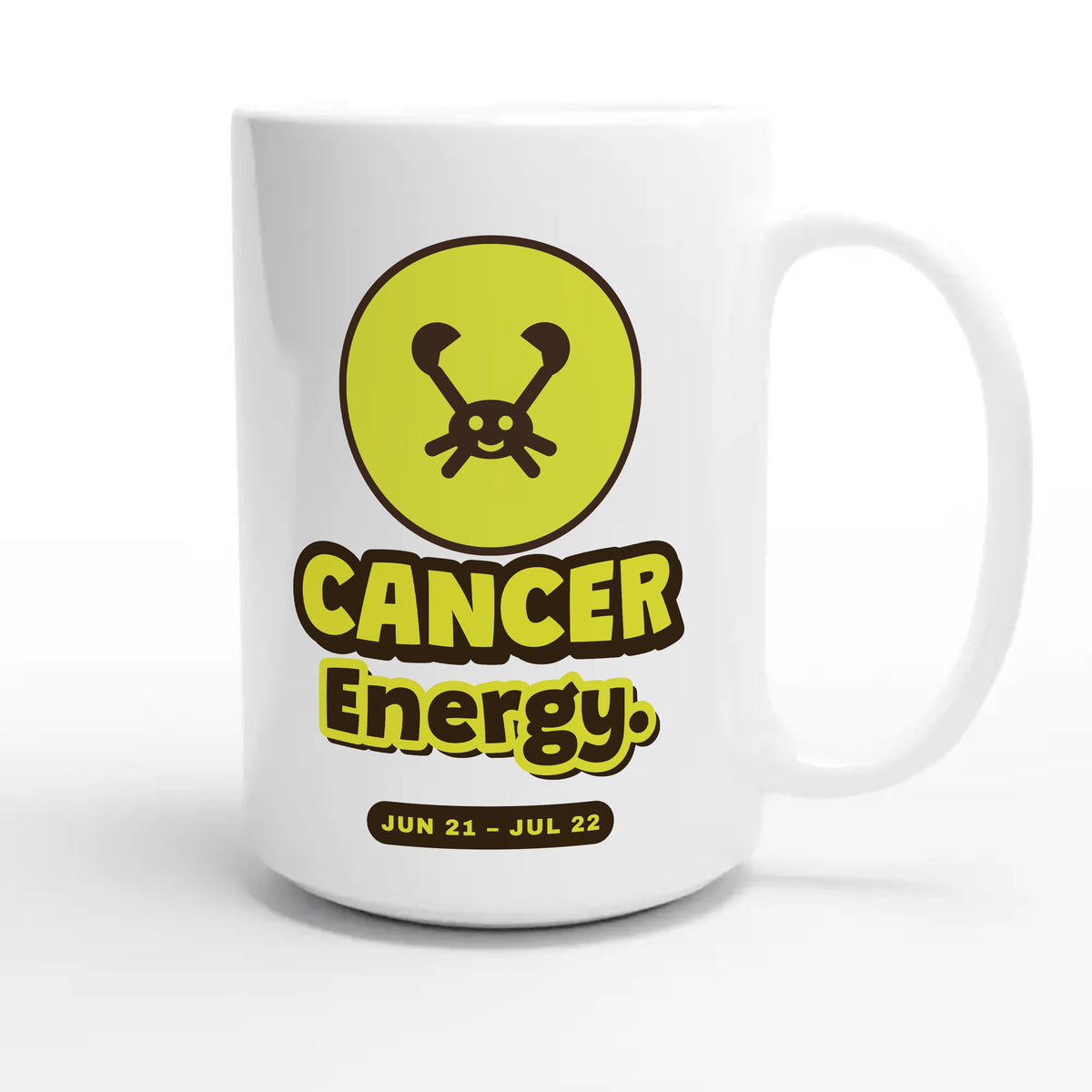 Cancer Energy — cute 15oz white coffee mug