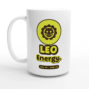 Leo Energy — 15oz coffee mug, other side