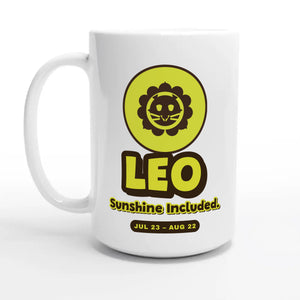 Leo • Sunshine Included — 15oz coffee mug, other side