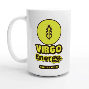 Virgo Energy — 15oz coffee mug, other side