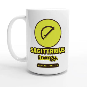 Sagittarius Energy — 15oz coffee mug, other side