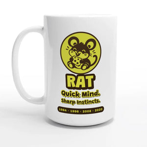 Rat • Quick Mind. Sharp Instincts — 15oz coffee mug, other side