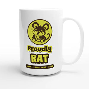 Proudly Rat — cute 15oz white coffee mug