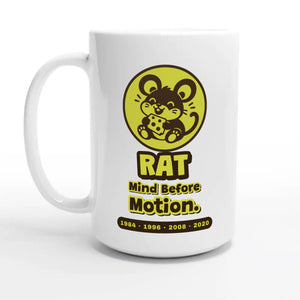 Rat • Mind Before Motion — 15oz coffee mug, other side