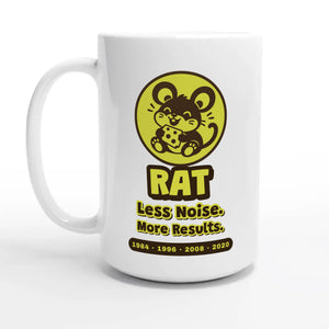 Rat • Less Noise. More Results — 15oz coffee mug, other side