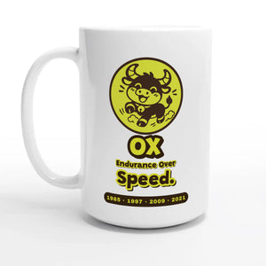 Ox • Endurance Over Speed — 15oz coffee mug, other side
