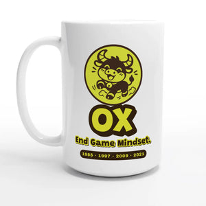 Ox • End Game Mindset — 15oz coffee mug, other side