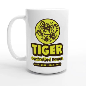 Tiger • Controlled Power — 15oz coffee mug, other side