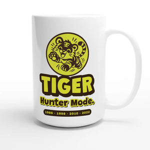 Tiger • Hunter Mode — cute 15oz white coffee mug