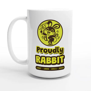 Proudly Rabbit — 15oz coffee mug, other side
