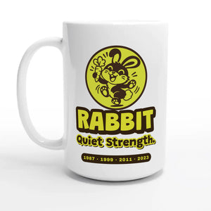 Rabbit • Quiet Strength — 15oz coffee mug, other side