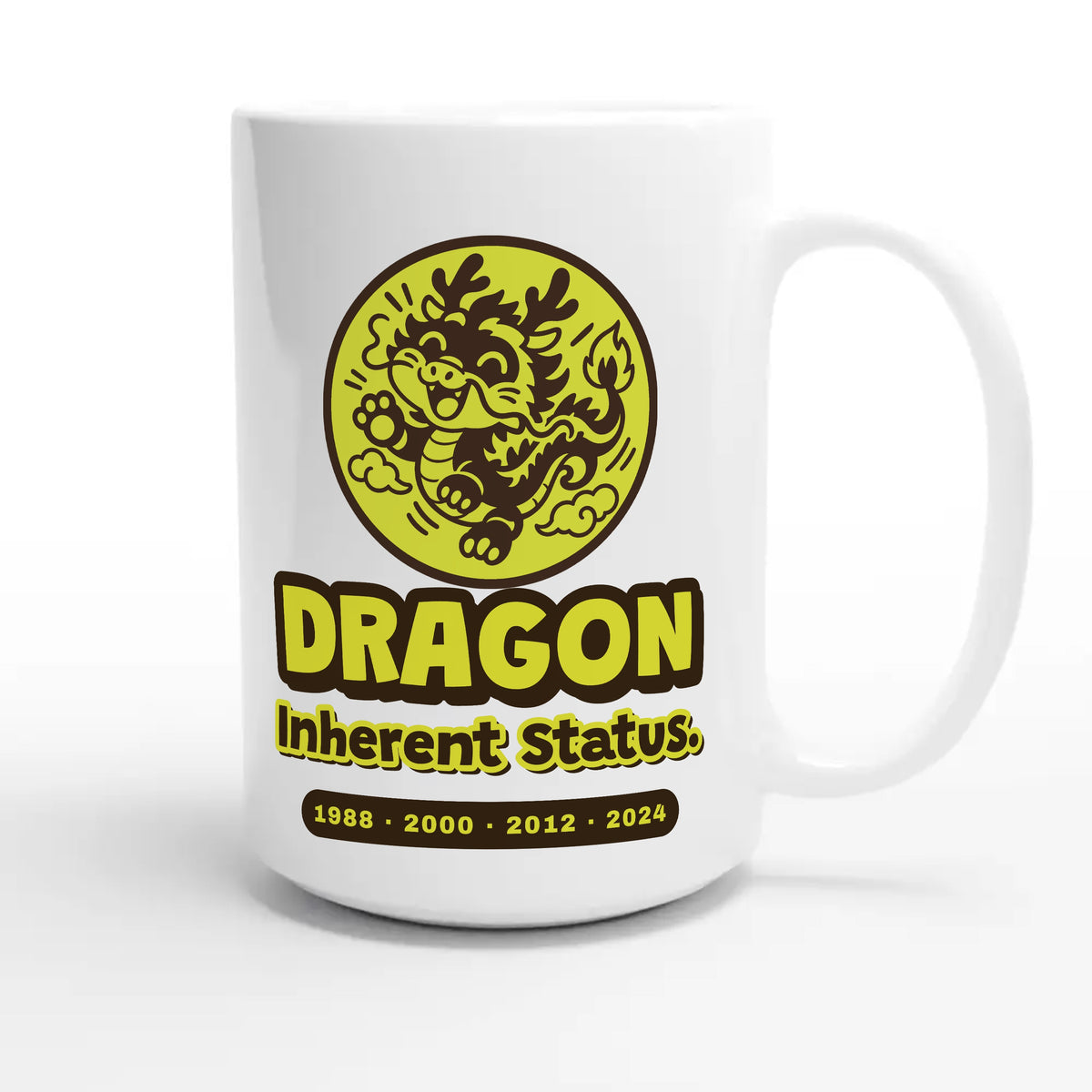 Dragon • Inherent Status — cute 15oz white coffee mug